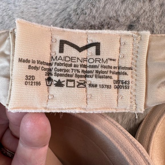 Madienform Bra 32D Underwire Tshirt Full Coverage Support Nude - Picture 2 of 6